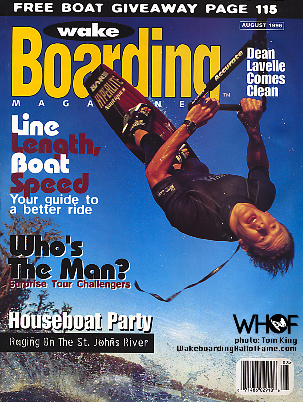 dean lavelle wakeboarding magazine cover world champion who